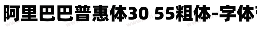 阿里巴巴普惠体30 55粗体字体转换 阿里巴巴普惠体30 55粗体字体转换
